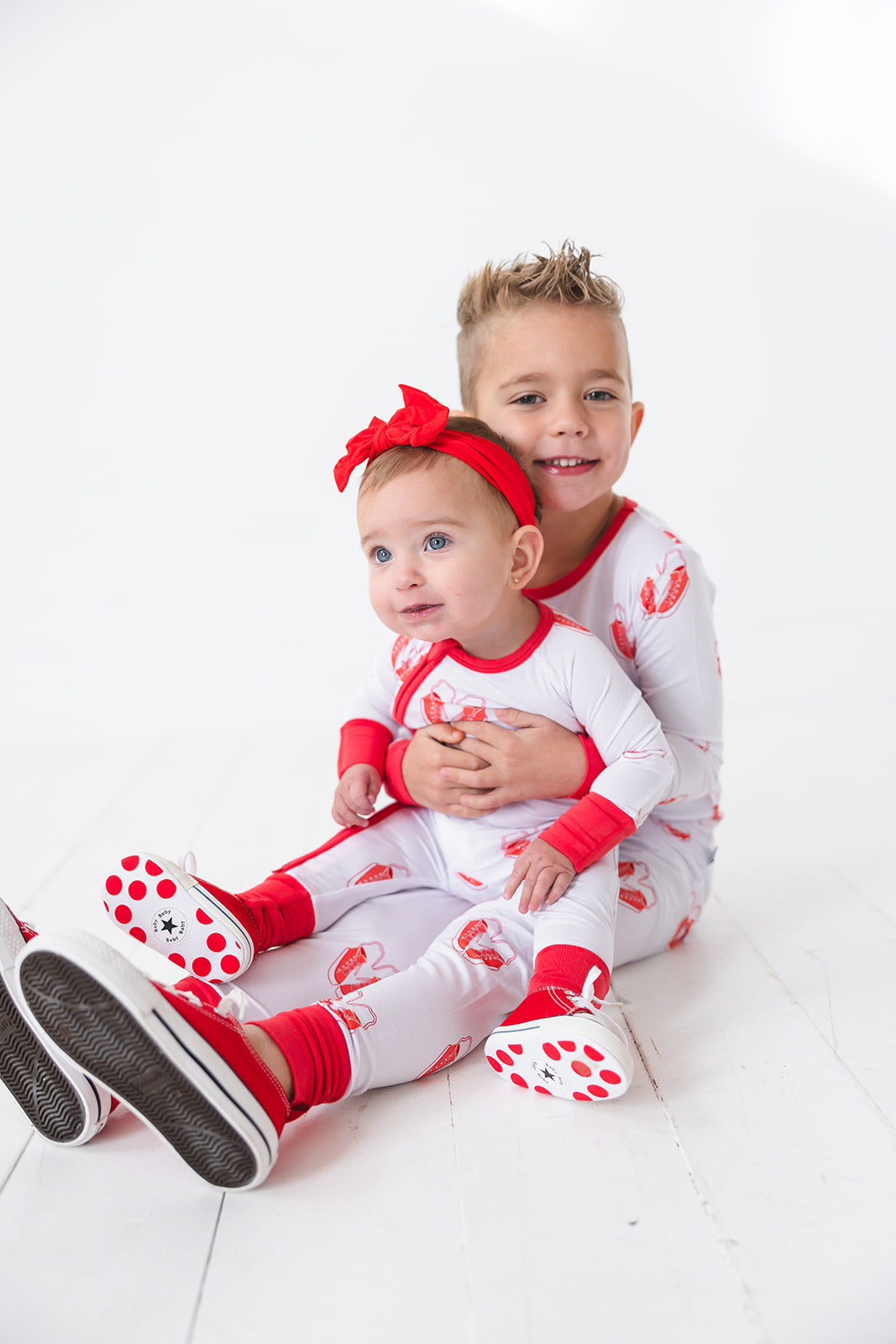 Red Sneaker Long Sleeve Lounge Set