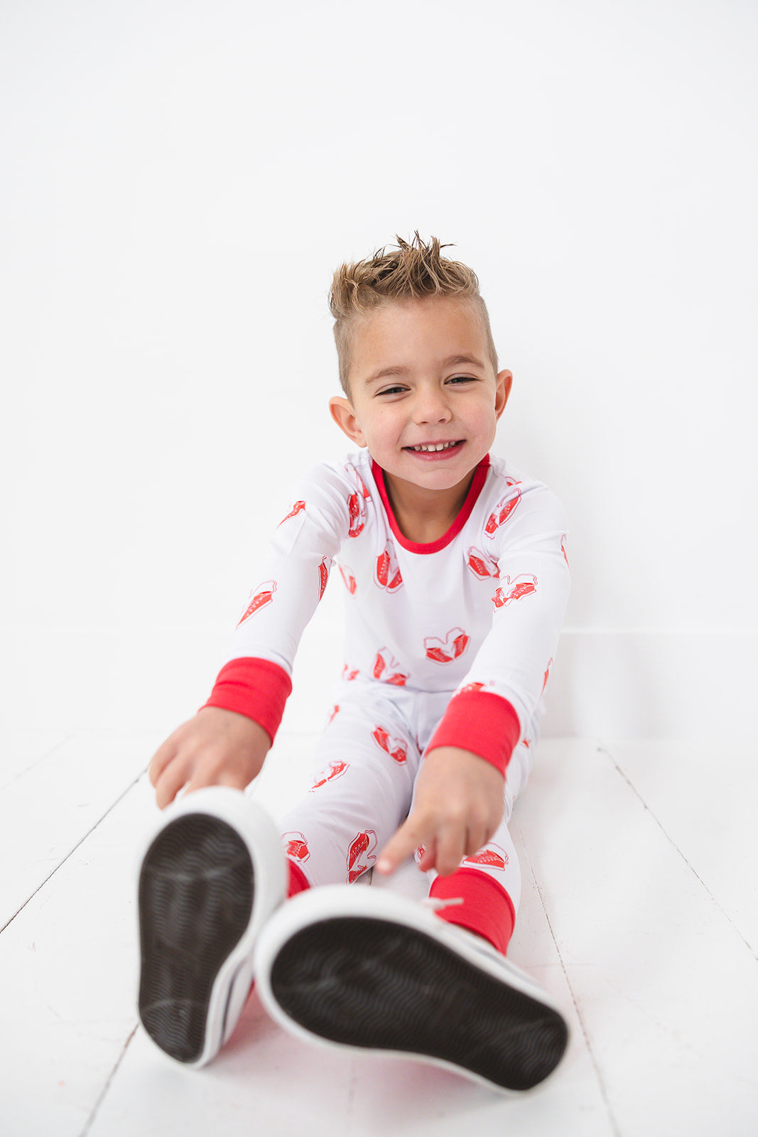 Red Sneaker Long Sleeve Lounge Set