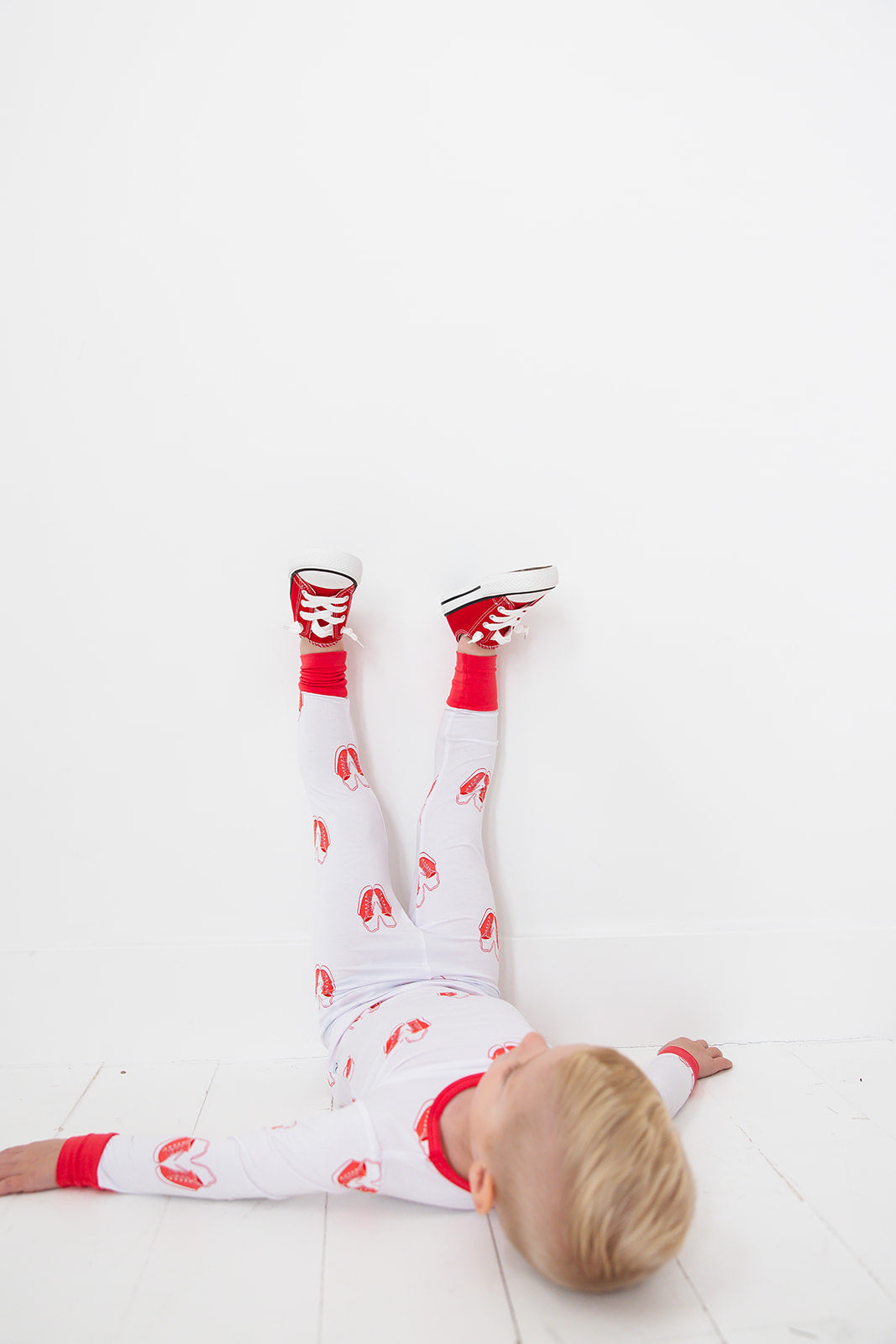 Red Sneaker Long Sleeve Lounge Set