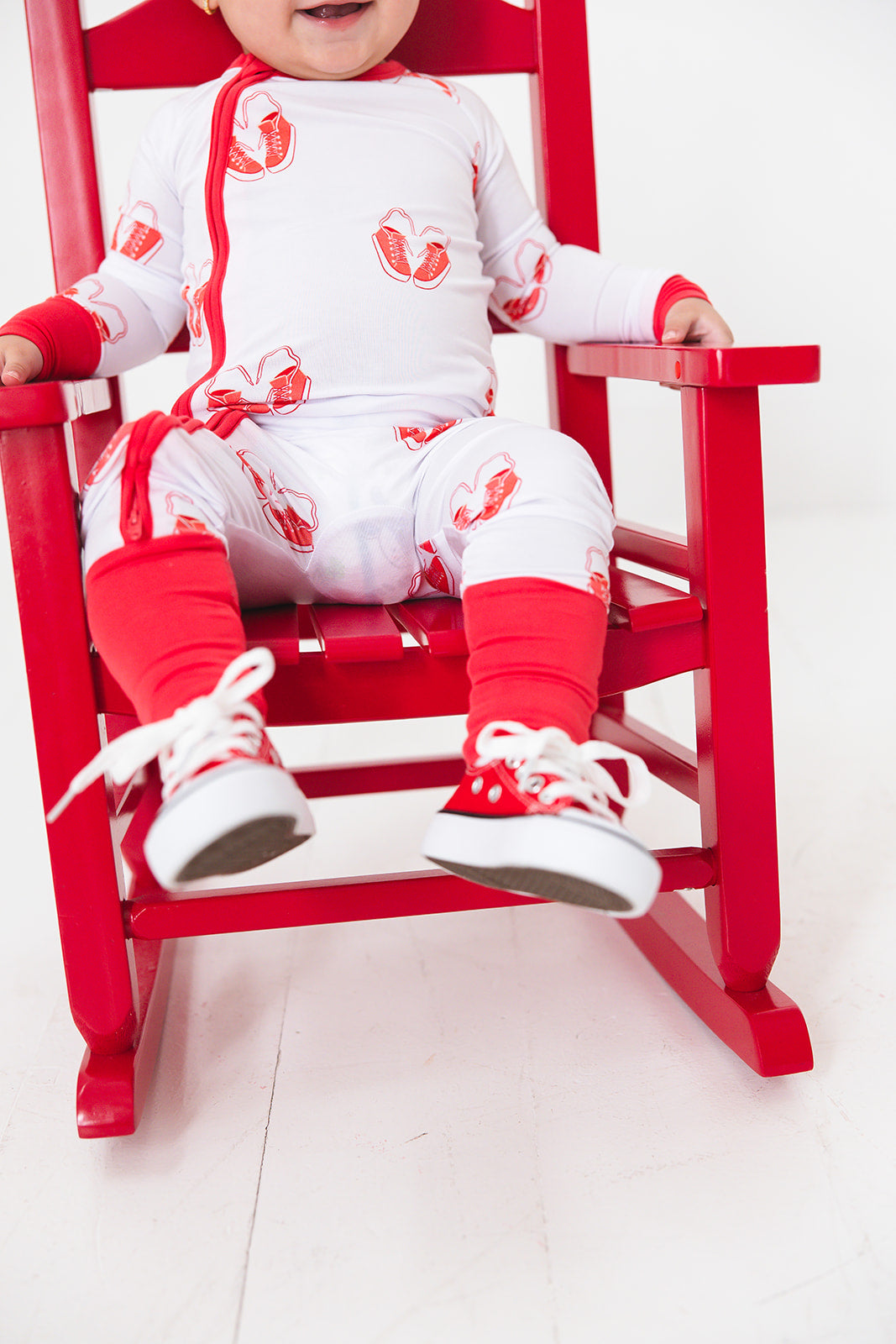 Red Sneaker Side Zipper Lounger